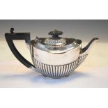 Victorian silver teapot,