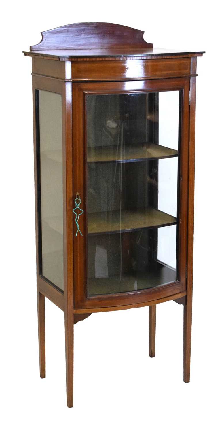 Edwardian mahogany display cabinet