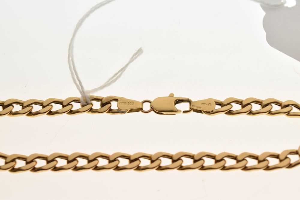 18ct gold curb-link bracelet - Image 2 of 2