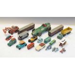 Group of model cars including Vanwall, Dinky, Lesney Lambretta etc.