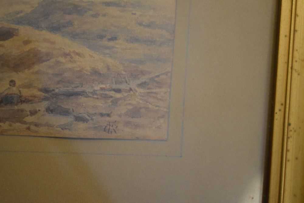 Attributed to Fred Goodall watercolour with monogram - Image 3 of 6