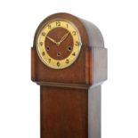 Art Deco oak cased Grandmother clock