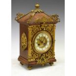Late 19th Century French oak-cased mantel clock