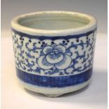 Japanese blue and white porcelain incense burner/pot