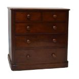 Chest of two short over three long drawers