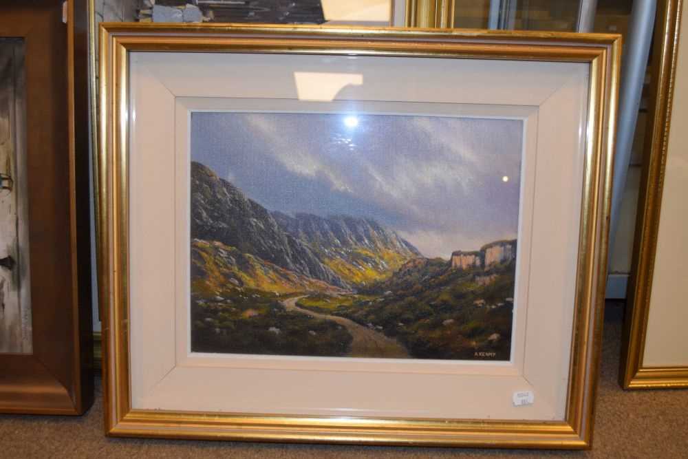 Alan Kenny (Irish 20th Century) - Oil on canvas 'The Gap at Dunloe' - Image 2 of 6