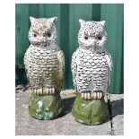 Pair of owl ornaments