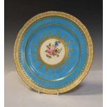 Sevres style cabinet plate, etc.