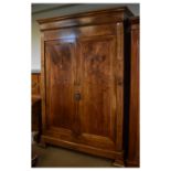 French wardrobe with rectangular panelled doors