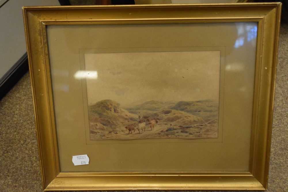 Attributed to Fred Goodall watercolour with monogram - Image 2 of 6