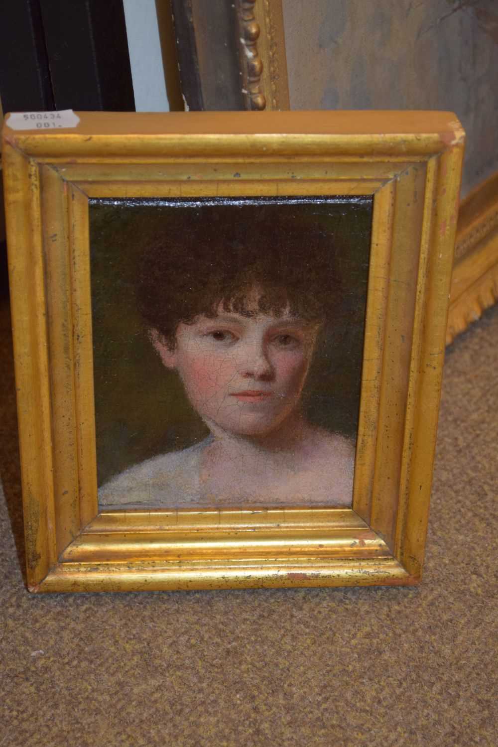 Early 19th Century English School - Oil on canvas, young lady - Image 2 of 5