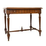 Late 19th century Continental fruitwood desk/side table