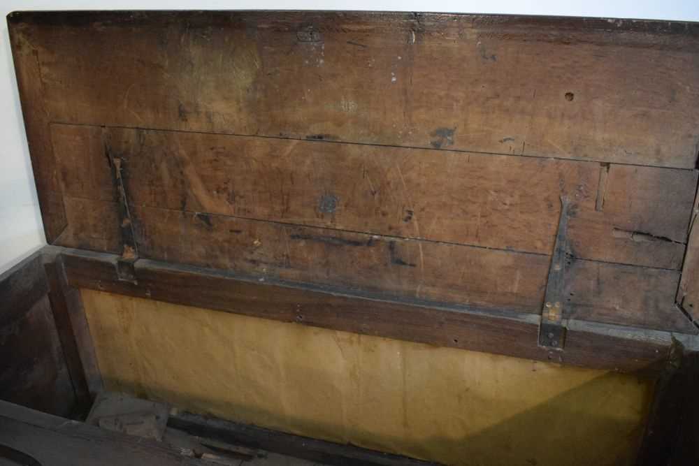 18th Century oak mule chest - Image 5 of 8