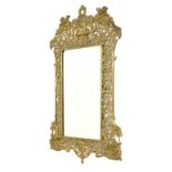 Renaissance Revival brass mirror