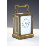 French brass carriage clock