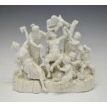 Naples blanc de chine figural group