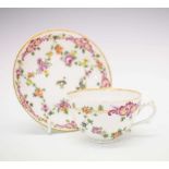 Champions Bristol porcelain cup and saucer