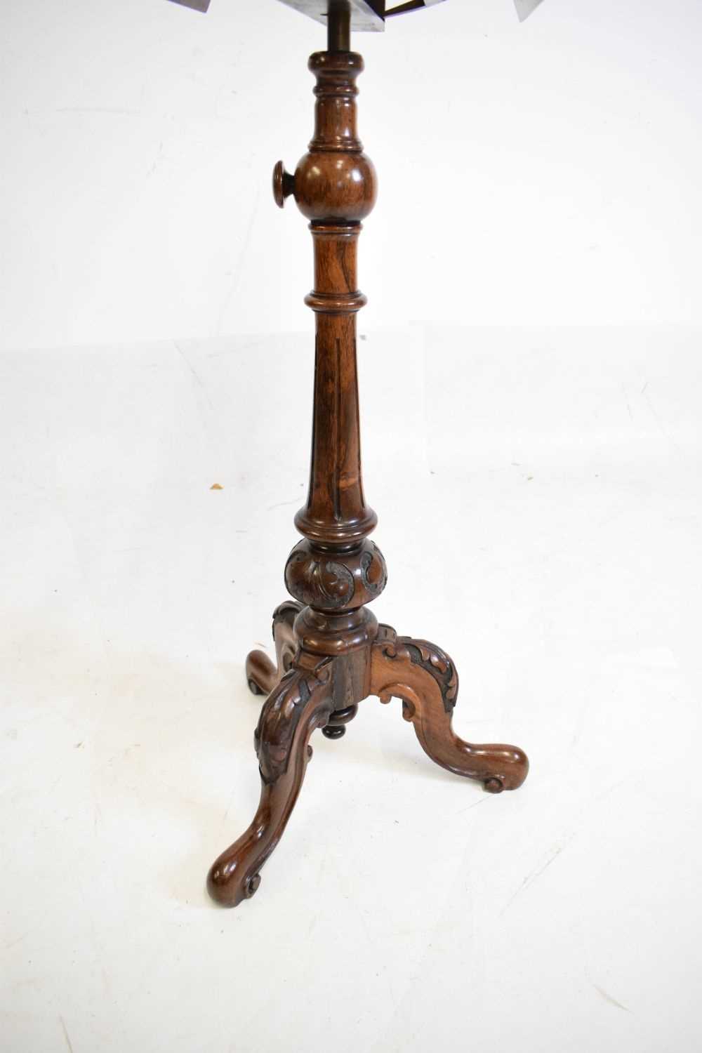 Victorian rosewood duet music stand - Image 6 of 9