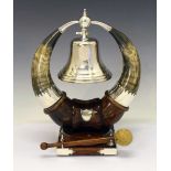 Mounted horn dinner bell