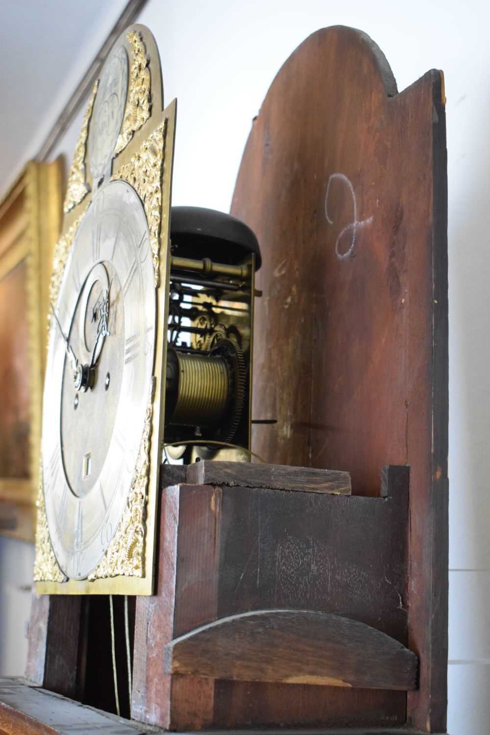 Early George III mahogany-cased 8-day brass dial longcase clock - Image 7 of 9