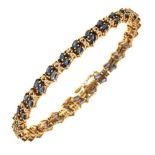 Sapphire and diamond bracelet