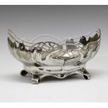 Orivit Art Nouveau pewter and glass bowl