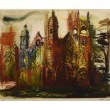 John Piper (1903-1992) - Limited edition print - 'Gothic Folly, Stowe', 30/70