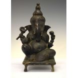 East Asian bronze figure of Ganesh