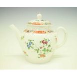 Plymouth porcelain teapot and cover