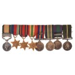 Second World War miniature medal group