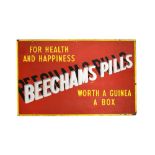 Advertising interest: Beechams Pills enamel sign