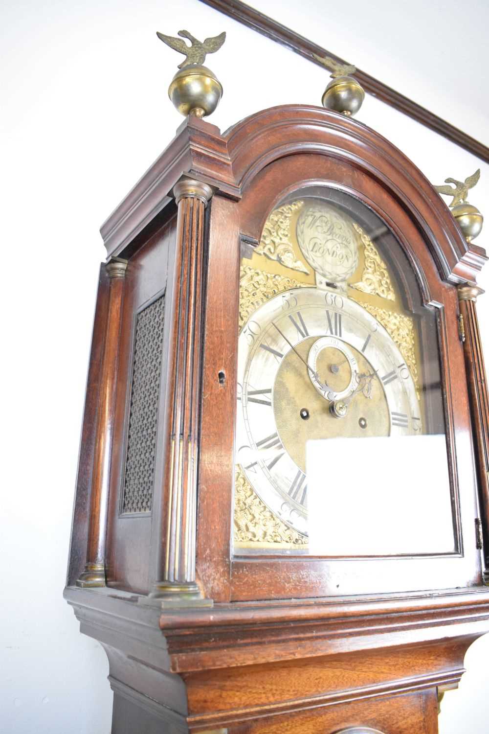 Early George III mahogany-cased 8-day brass dial longcase clock - Image 4 of 9