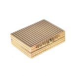 9ct gold stamp box, London, 1977, 12.4g approx.