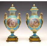 Fine pair of 19th Century French porcelain vases