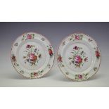 Pair of Bristol Mansion House pearlware plates