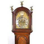 Early George III mahogany-cased 8-day brass dial longcase clock