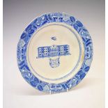 Bristol Interest - Early 19th Century transfer printed shallow dish 'Clifton Grand Hotel',