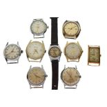 Assorted gentleman's wristwatches