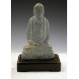 Green stoneware Bodhisattva