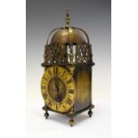 Reproduction brass lantern clock