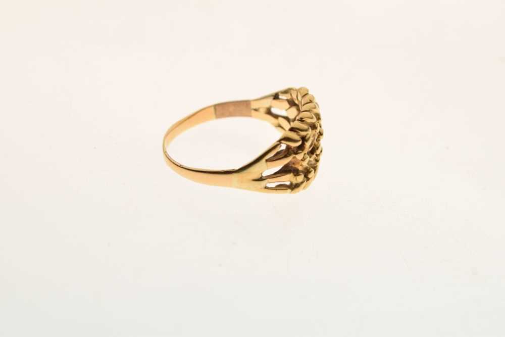 18ct gold wheatsheaf ring - Image 5 of 6