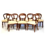 Set of eight late 20th Century chairs