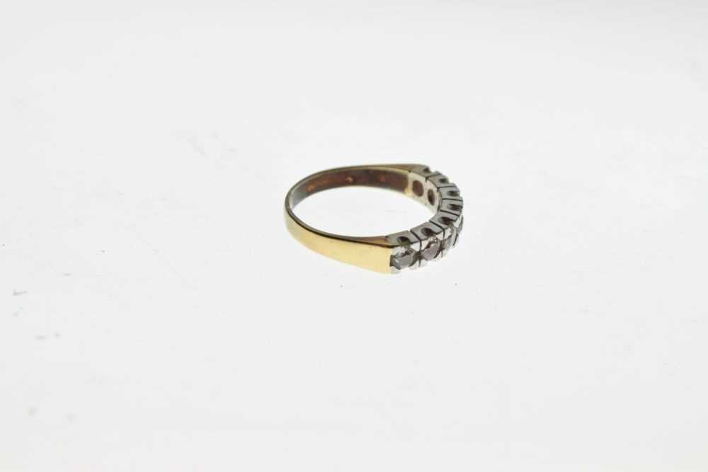 18ct gold half-eternity ring, set seven diamonds - Image 5 of 5