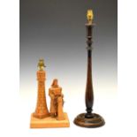 Novelty table lamp - Lighthouse and Sailor