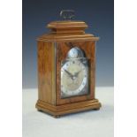 Elliott walnut cased reproduction bracket clock