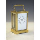Brass cased carriage clock