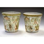 Two Denby Glyn Colledge jardinieres