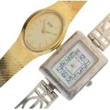 Silver watch and Seiko watch