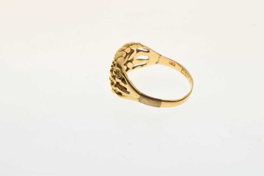 18ct gold wheatsheaf ring - Image 3 of 6
