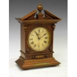 Junghans - German fruitwood-cased mantel clock